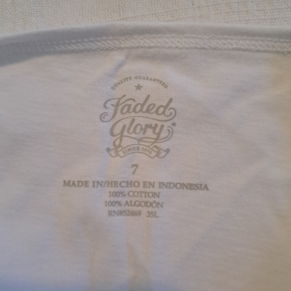 Faded Glory girls size 7 sparkly pink whale tank top, NEW - Picture 4 of 5